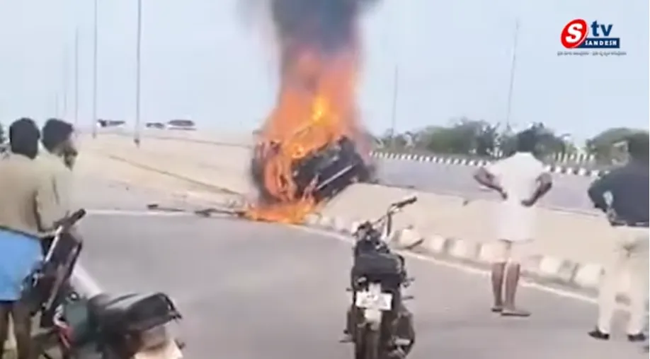 సూర్యాపేటలో ఘోర రోడ్డు ప్రమాదం: Khammam Neurosurgeon Dr Jagadish Dies in Horrific Car Fire Accident