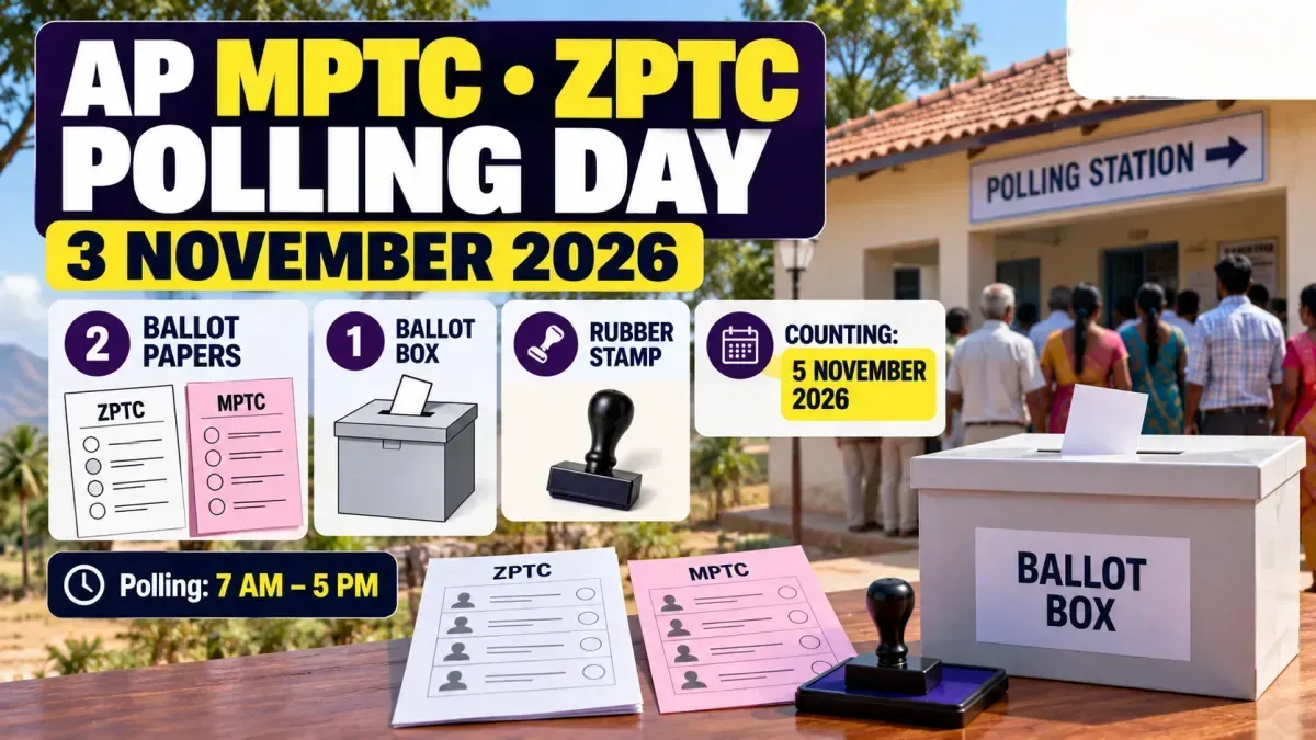 ఏపీలో MPTC, ZPTC ఎన్నికల తేదీ మార్పు.. నవంబర్ 5కు వాయిదా! నవంబర్ 1న యథావిధిగా కొన్ని మున్సిపల్ ఎన్నికలు