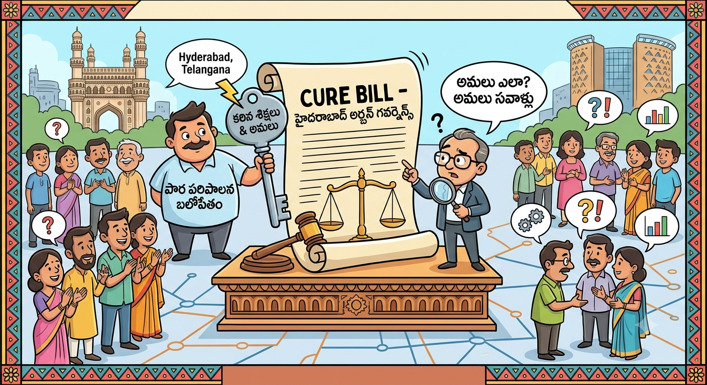 హైదరాబాద్ అర్బన్ గవర్నెన్స్‌పై తీవ్ర చర్చ: 'క్యూర్' (CURE) బిల్లుపై భిన్నాభిప్రాయాలు!