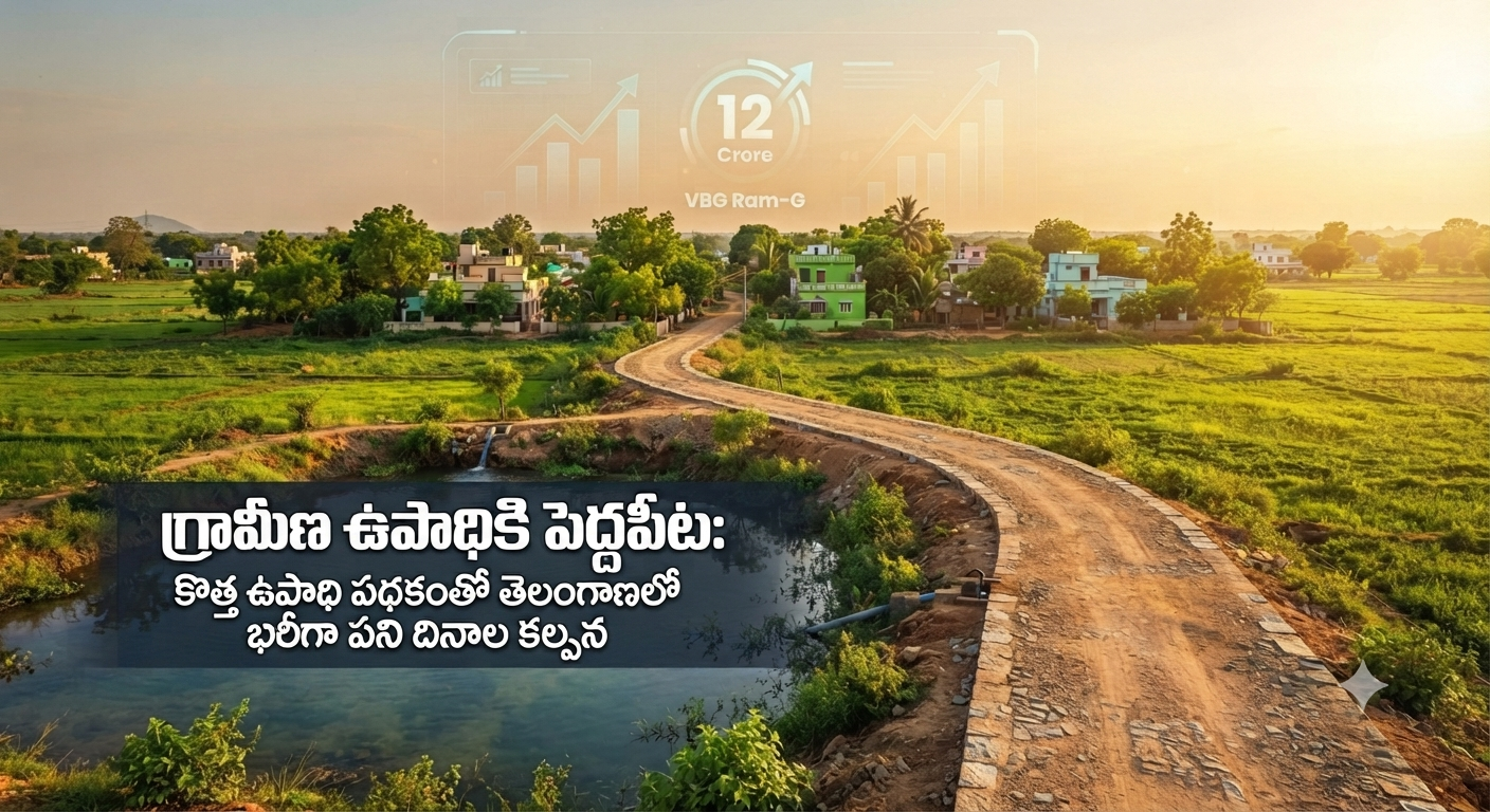 VB-G RAM G పథకం: తెలంగాణలో ప్రతిరోజూ 5 లక్షల మందికి ఉపాధి కల్పనే లక్ష్యం!