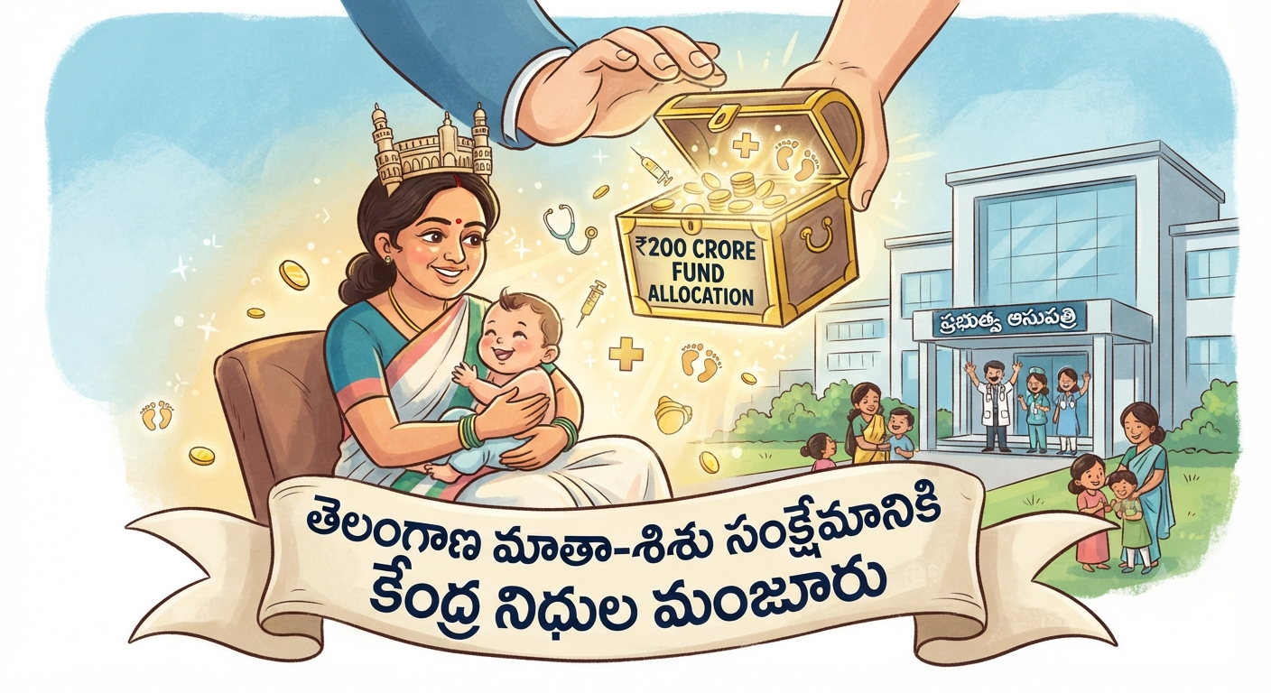 మాతా-శిశు ఆరోగ్య సేవల్లో తెలంగాణకు జాతీయ గుర్తింపు.. కేంద్రం నుంచి రూ. 200 కోట్ల అదనపు నిధులు!