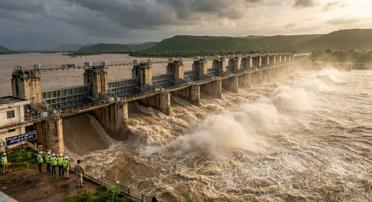 మహారాష్ట్రలో భారీ వర్షాలు: మేడిగడ్డ బ్యారేజీకి పోటెత్తిన వరద