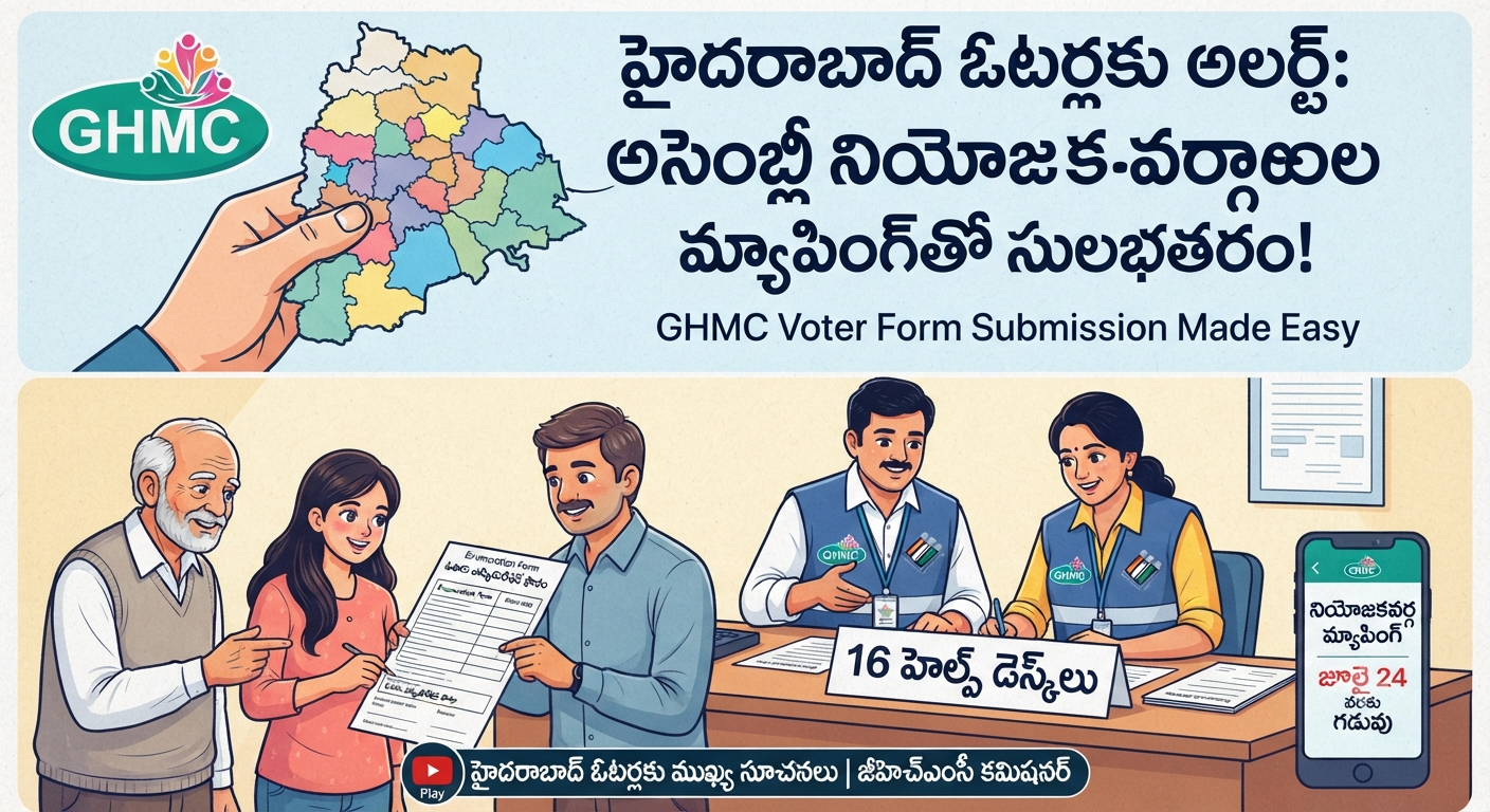 హైదరాబాద్ ఓటర్లకు అలర్ట్: అసెంబ్లీ నియోజకవర్గాల మ్యాపింగ్‌తో సులభతరం!
