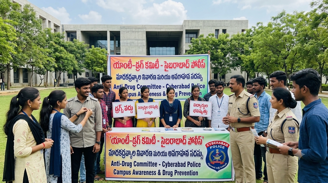 హైదరాబాద్‌లో విద్యాసంస్థల్లో 'యాంటీ-డ్రగ్ కమిటీలు' తప్పనిసరి: సైబరాబాద్ పోలీసుల కీలక ఆదేశాలు