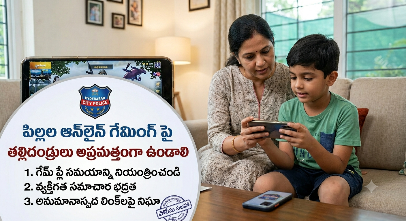 ఆన్‌లైన్ గేమింగ్ పేరుతో అకౌంట్లు ఖాళీ.. పిల్లల ప్రవర్తనపై తల్లిదండ్రులు అలర్ట్‌గా ఉండాలన్న హైదరాబాద్ పోలీస్!