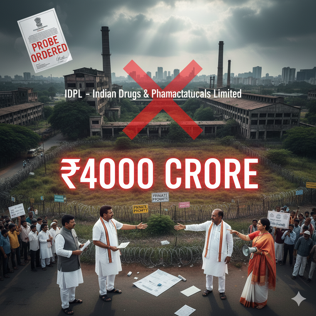 IDPL భూకబ్జాలపై సర్కార్ కొరడా: విచారణకు ఆదేశించిన తెలంగాణ ప్రభుత్వం